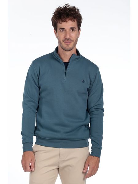 The Time of Bocha Bluza w kolorze morskim rozmiar: XL. Niebieskie bluzy The Time of Bocha, xl, bez wzorów, z bawełny, bez kaptura. Za 135.17 zł.