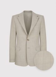 PAKO LORENTE - Beżowa wełniana marynarka garniturowa. Brązowe garnitury Pako Lorente, m, bez wzorów, z wełny. Za 1,189.99 zł.