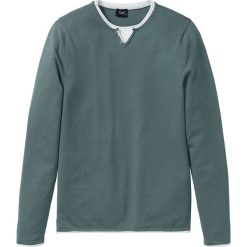 Sweter 2 w 1 bonprix jasnozielony. Swetry nierozpinane bonprix. Za 49.99 zł.