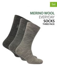 Norfolk Skarpety (3 pary) "Stockholm" w kolorze szarym rozmiar: 39-42. Szare skarpety Norfolk, bez wzorów, prążkowane. Za 73.99 zł.