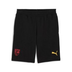 Krótka spódnica RC Lens. Czarne szorty Puma, bez wzorów, ze lnu, sportowe. Za 251.00 zł.