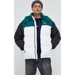 Tommy Jeans kurtka puchowa męska kolor biały zimowa. Białe kurtki Tommy Jeans, na zimę, l, bez wzorów, z jeansu, bez kaptura. Za 1,199.90 zł.