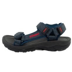 Sandały męskie Grisport GR-25-34-9022M granatowe niebieskie. Niebieskie sandały z materiału, bez zapięcia. Za 242.91 zł.