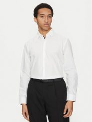 HUGO Koszula Koey 50534044 Biały Slim Fit. Białe koszule Hugo, m, bez wzorów, z bawełny, bez kołnierzyka, bez ramiączek. Za 199.99 zł.