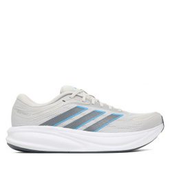 Buty do biegania adidas. Szare buty do biegania Adidas, bez wzorów, bez zapięcia, do biegania. Za 299.99 zł.