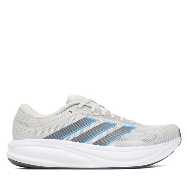 Buty do biegania adidas. Szare buty do biegania Adidas, bez wzorów, bez zapięcia, do biegania. Za 299.99 zł.