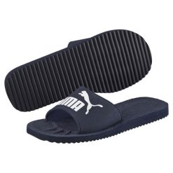 Klapki Puma Purecat unisex. Białe klapki Puma, z materiału. Za 104.00 zł.