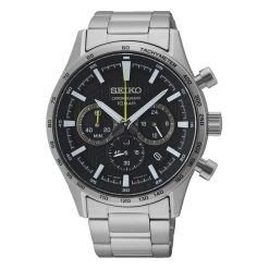 Seiko Mężczyźnizegarek Seiko Chronograph srebrny - stal nierdzewna Zegarki męskie 1 ct Męskie. Szare zegarki Seiko, srebrne. Za 1,540.99 zł.