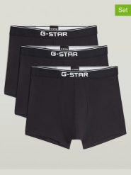 G-Star Bokserki (3 pary) w kolorze czarnym rozmiar: M. Czarne bokserki G-Star, m, bez wzorów. Za 109.95 zł.