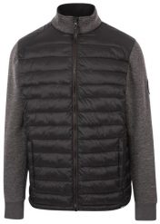 Dlx Warner-męska kurtka casual Dlx czarna. Czarne kurtki DLX, m, bez wzorów, z polaru, bez kaptura. Za 397.99 zł.