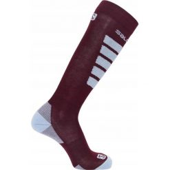 Skarpety narciarskie dla dorosłych Salomon Comfort. Niebieskie skarpety Salomon, bez wzorów. Za 65.00 zł.