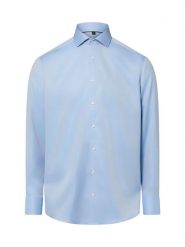 Finshley & Harding koszula non-iron Mężczyźni Modern Fit Bawełna niebieski, 44. Niebieskie koszule Finshley & Harding, m, bez wzorów, z bawełny, bez kołnierzyka, bez ramiączek. Za 179.95 zł.