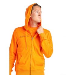 Bluza z bawełna z kaptur na co dzień na siłownię. Brązowe bluzy LEONE 1947 APPAREL, bez wzorów, z bawełny, bez kaptura. Za 178.93 zł.