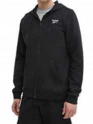Bluza na co dzień męska REEBOK na zamek z kapturem. Czarne bluzy z kapturem Reebok, m, bez wzorów, z bawełny, z kapturem. Za 249.00 zł.