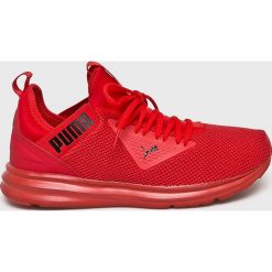 Puma - Buty Enzo Beta Woven. Czerwone buty sportowe casual Puma, bez wzorów, z gumy, z okrągłym noskiem, bez zapięcia. Za 299.90 zł.