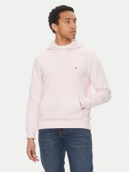 Tommy Hilfiger Bluza Essential MW0MW37235 Różowy Regular Fit. Czerwone bluzy Tommy Hilfiger, m, bez wzorów, z bawełny, bez kaptura. Za 249.99 zł.