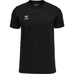 Bawełniana koszulka Hummel Move Grid. Czarne t-shirty sportowe Hummel, bez wzorów, z bawełny, bez ramiączek, do piłki nożnej. Za 152.50 zł.