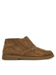 Tommy Hilfiger Trzewiki Moc T FM0FM05492 Brązowy. Brązowe botki sznurowane Tommy Hilfiger, bez wzorów, ze skóry, bez obcasa, bez zapięcia. Za 389.99 zł.