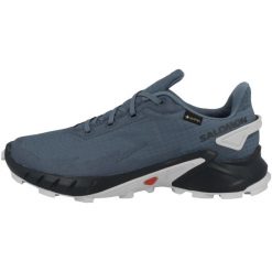 Buty do biegania męskie Salomon Alphacross 4 Gtx Gore-tex. Niebieskie buty do biegania Salomon, bez wzorów, z gore-texu, bez zapięcia, do biegania, gore-tex. Za 635.00 zł.