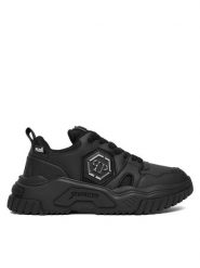 PHILIPP PLEIN Sneakersy New Predator FAES USC0837 PTE003N Czarny. Czarne buty sportowe casual Philipp Plein, bez wzorów, ze skóry, bez zapięcia. Za 1,499.00 zł.