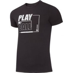 T-shirt męski TSM004 - głęboka czerń. T-shirty marki 4F. Za 44.99 zł.