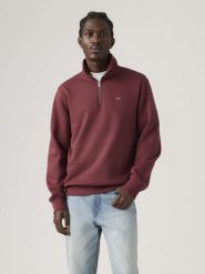 Levi´s Bluza w kolorze czerwonym rozmiar: XL. Czerwone bluzy s, bez wzorów, z bawełny, bez kaptura. Za 171.45 zł.