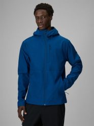 4F Kurtka softshell wiatroodporna membrana 8000 męska - turkusowa S. Niebieskie kurtki 4F, m, bez wzorów, z materiału, bez kaptura. Za 399.99 zł.