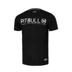 Koszulka bawełniana sportowy t-shirt dla dorosłych Origin. Białe t-shirty sportowe PITBULL, bez wzorów, z bawełny, bez ramiączek. Za 119.00 zł.