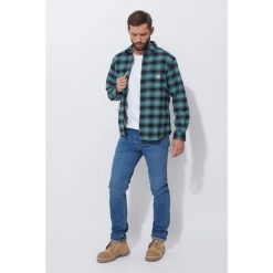 Koszula flanelowa w kratę Carhartt Rugged Flex Midweight. Niebieskie koszule Carhartt, xl, bez wzorów, bez kołnierzyka, bez ramiączek. Za 319.00 zł.