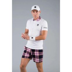 Koszulka Hydrogen TARTAN ZIPPED TECH POLO. Białe koszulki polo sportowe HYDROGEN, l, bez wzorów, bez kołnierzyka, bez ramiączek, tenisowe. Za 350.00 zł.