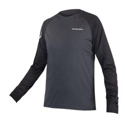Longsleeve rowerowy męski Endura Singletrack pewter. Szare bluzki z długim rękawem ENDURA, m, bez wzorów, bez kołnierzyka, bez ramiączek. Za 209.99 zł.