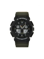 G-Shock Zegarek Two Tune Utility GA-100TU-1A3ER Khaki. Brązowe, cyfrowe zegarki G-Shock. Za 449.99 zł.