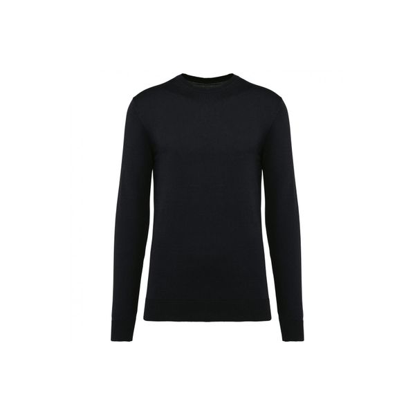 Sweter z okrągłym dekoltem z Suprimy Kariban Premium. Czarne swetry nierozpinane KARIBAN, m, bez wzorów, z bawełny, bez kołnierzyka, bez ramiączek. W wyprzedaży za 173.00 zł.