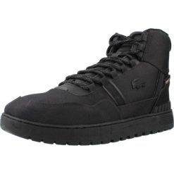 Trampki Lacoste Model T-clip Winter Mid Kolor Czarny. Czarne trampki LACOSTE, bez wzorów, bez zapięcia. Za 506.00 zł.