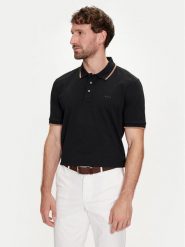 Boss Polo Parlay 190 50494697 Czarny Regular Fit. Czarne koszulki polo Boss, m, bez wzorów, z bawełny, bez kołnierzyka, bez ramiączek. Za 769.99 zł.