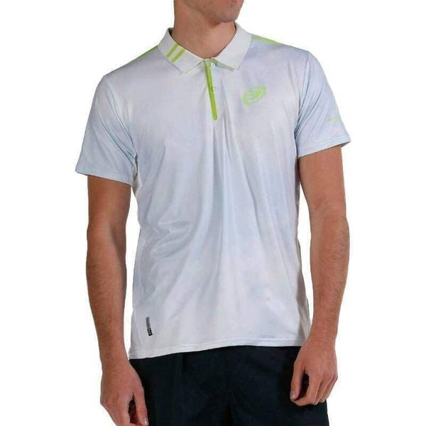 Bullpadel Molla Polo Shirt. Białe koszulki polo bullpadel, bez wzorów, bez kołnierzyka, bez ramiączek. W wyprzedaży za 195.25 zł.