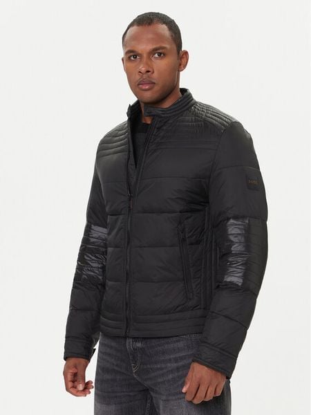 BOSS Kurtka przejściowa Owand 50543624 Czarny Regular Fit. Czarne kurtki Boss, m, bez wzorów, z syntetyku, bez kaptura. Za 989.00 zł.