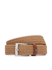 Tommy Hilfiger Pasek Adan 3.5 Elastic AM0AM13824 Brązowy. Brązowe paski Tommy Hilfiger, bez wzorów, z materiału. Za 209.99 zł.