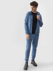 4F Spodnie dresowe joggery męskie - niebieskie 3XL. Niebieskie joggery i bojówki 4F, na co dzień, l, bez wzorów, z bawełny, sportowe. W wyprzedaży za 79.99 zł.