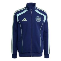 Kurtka dresowa Ajax Amsterdam UBP Doubleknit 2025/26. Niebieskie kurtki Adidas, xl, bez wzorów, z dresówki, bez kaptura. Za 361.55 zł.