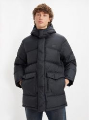 Levi's® Kurtka puchowa Laurel A5627-0000 Czarny Regular Fit. Czarne kurtki m, bez wzorów, z puchu, bez kaptura. Za 749.99 zł.