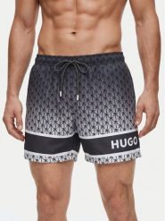HUGO Szorty kąpielowe Palms 50561097 Szary Regular Fit. Szare kąpielówki Hugo, m, bez wzorów, z syntetyku. Za 339.99 zł.