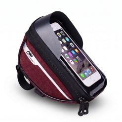 Torba na kierownicę rowerową z odłączanym uchwytem na telefon Czerwony. Czerwone torby na ramię PRO SPORT LIGHTS, bez wzorów, na ramię, bez dodatków. Za 99.00 zł.