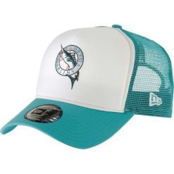Czapka "Florida Marlins" w kolorze turkusowo-białym. Czapki z daszkiem marki Street & Sports Wear. W wyprzedaży za 64.95 zł.