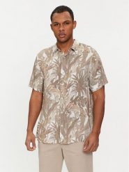 Guess Koszula M4GH76 WD4Z2 Beżowy Slim Fit. Brązowe koszule Guess, m, z aplikacjami, z wiskozy, bez kołnierzyka, bez ramiączek. Za 199.99 zł.