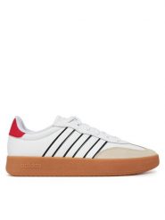 Adidas Sneakersy Barreda JH7106 Biały. Białe buty sportowe casual Adidas, bez wzorów, ze skóry, bez zapięcia. Za 199.99 zł.