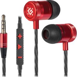Defender Pollaxe Czarno-czerwony Słuchawki. Czarne słuchawki douszne Defender. Za 21.99 zł.
