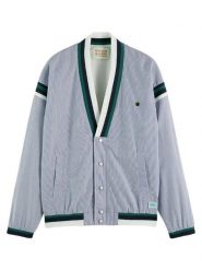 Scotch & Soda Kardigan w kolorze niebieskim rozmiar: M. Niebieskie swetry rozpinane Scotch & Soda, m, bez wzorów, z bawełny, bez kołnierzyka, bez ramiączek. Za 340.59 zł.