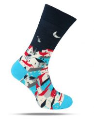 Tematyczne Skarpetki Bawełniane - Widok na Miasto. Skarpety His Story, bez wzorów, z bawełny. Za 34.99 zł.