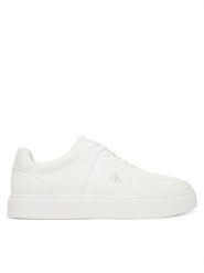 Calvin Klein Sneakersy Classic Cups Laceup Knit HM0HM02130 Biały. Białe buty sportowe casual CALVIN KLEIN, bez wzorów, z materiału, bez zapięcia. Za 489.99 zł.